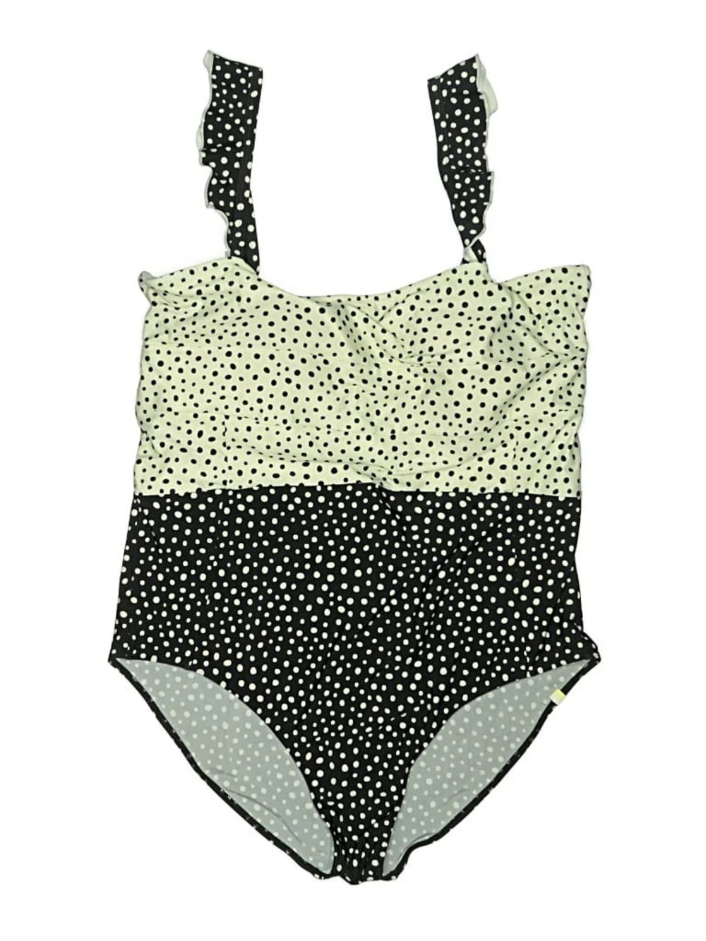 Summersalt One-Piece Swimsuit – Polka Dot, Ruffle Strap – Size 10